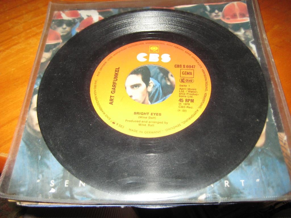 Art Garfunkel: Bright Eyes (NO39), Cd's en Dvd's, Vinyl Singles, Ophalen of Verzenden, Zo goed als nieuw, Pop, Single