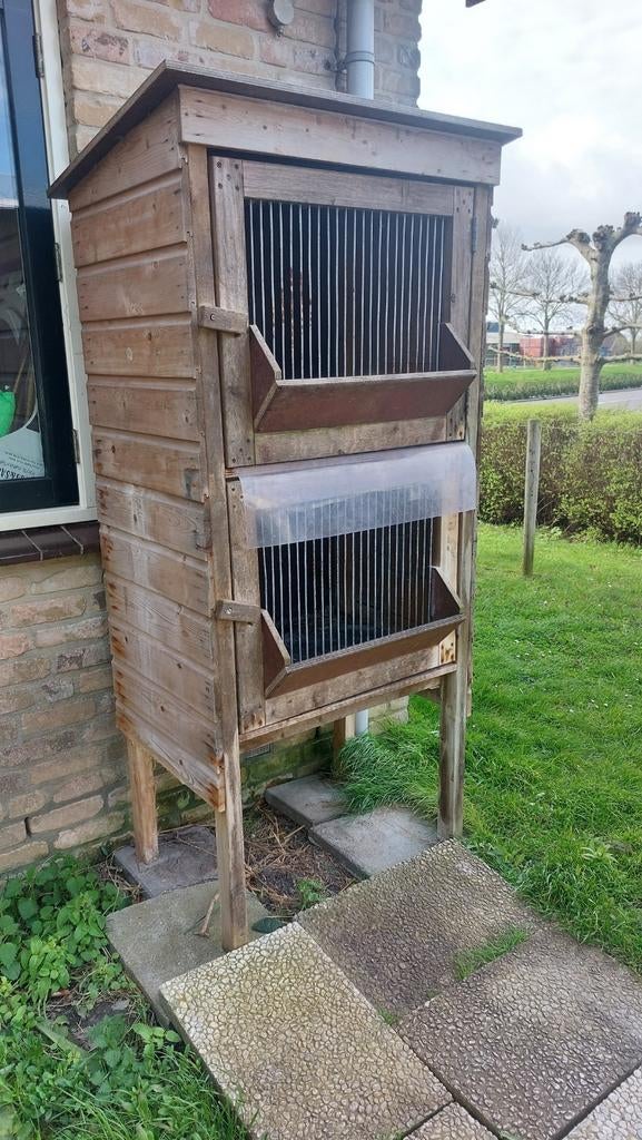Konijnen hok / hotel, Ophalen, 110 cm of meer, Hok, 90 cm of meer