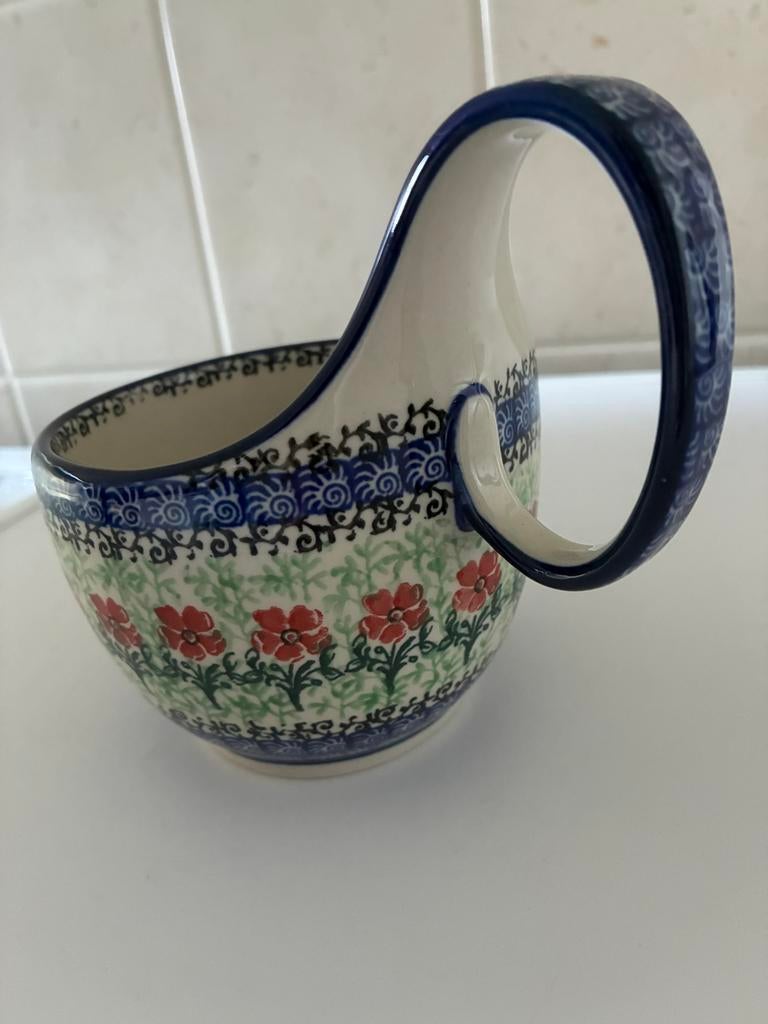 Bunzlau castle, water scoop, soepkom, nieuwstaat, Keramiek, Ophalen of Verzenden, Zo goed als nieuw, Kom(men)