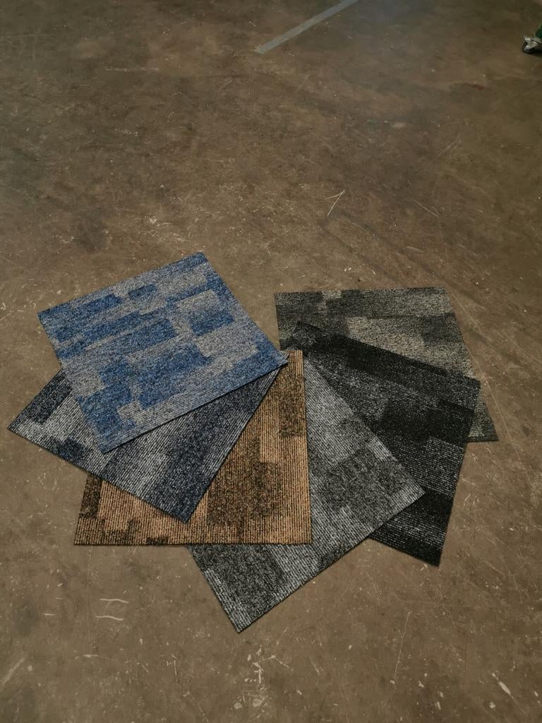 Nieuw top collectie tapijttegels voor €2,95 per tegel, Ophalen of Verzenden, Nieuw, Zwart, Tapijttegels