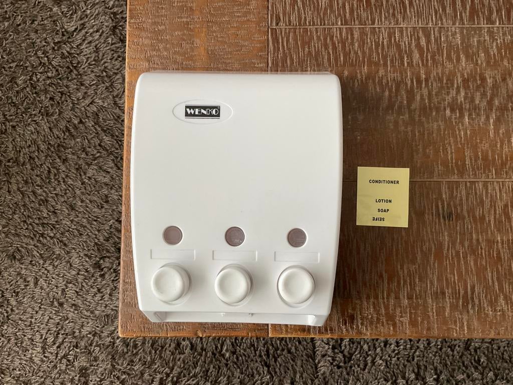 Wenco zeepdispenser, Ophalen of Verzenden, Zo goed als nieuw, Wit