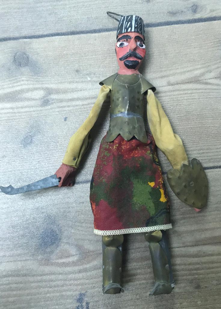 Ottomaanse krijger handgemaakt Sardinië, Antiek en Kunst, Ophalen of Verzenden