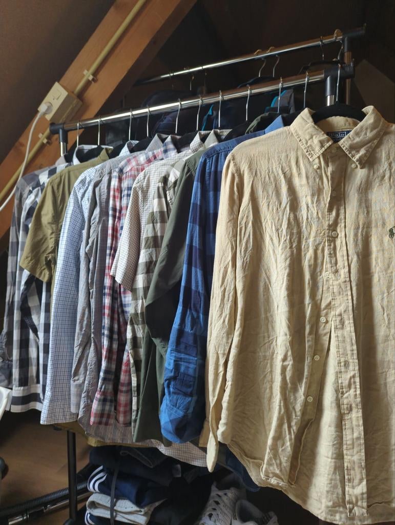 11 Herenoverhemden M/L - Polo Ralph Lauren, Marc O'Polo e.a., Kleding | Heren, Overhemden, Gedragen, Halswijdte 39/40 (M), Overige kleuren