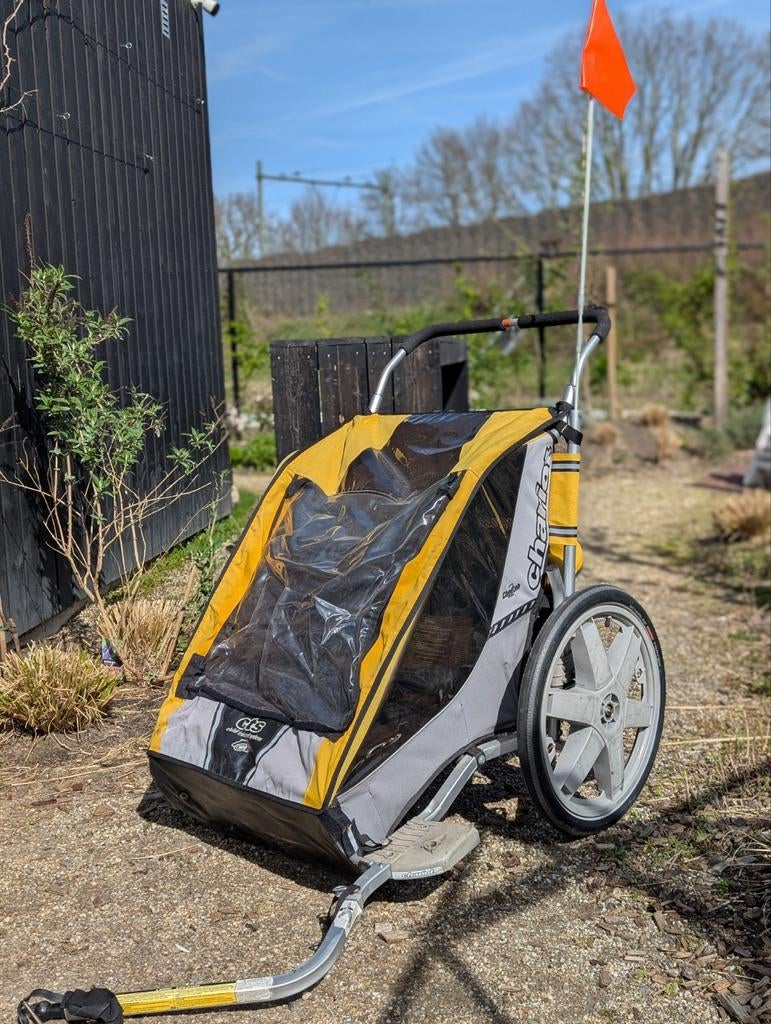 Thule Chariot Cheetah 2 kinder fietskar, Ophalen, Gebruikt, Opvouwbaar, 20 tot 40 kg