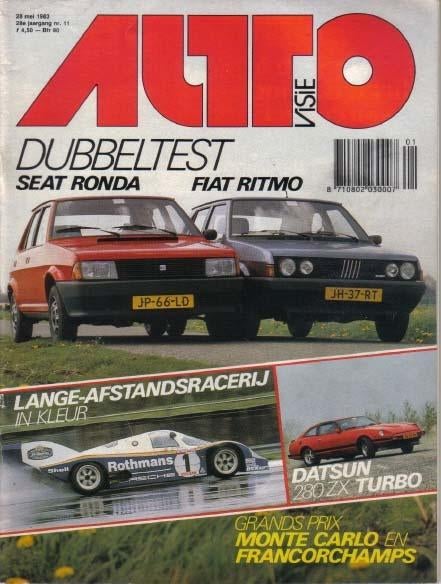 Autovisie 11 1983 : Datsun 280ZX Turbo - Fiat Ritmo 60, Boeken, Auto's | Folders en Tijdschriften, Ophalen of Verzenden, Gelezen