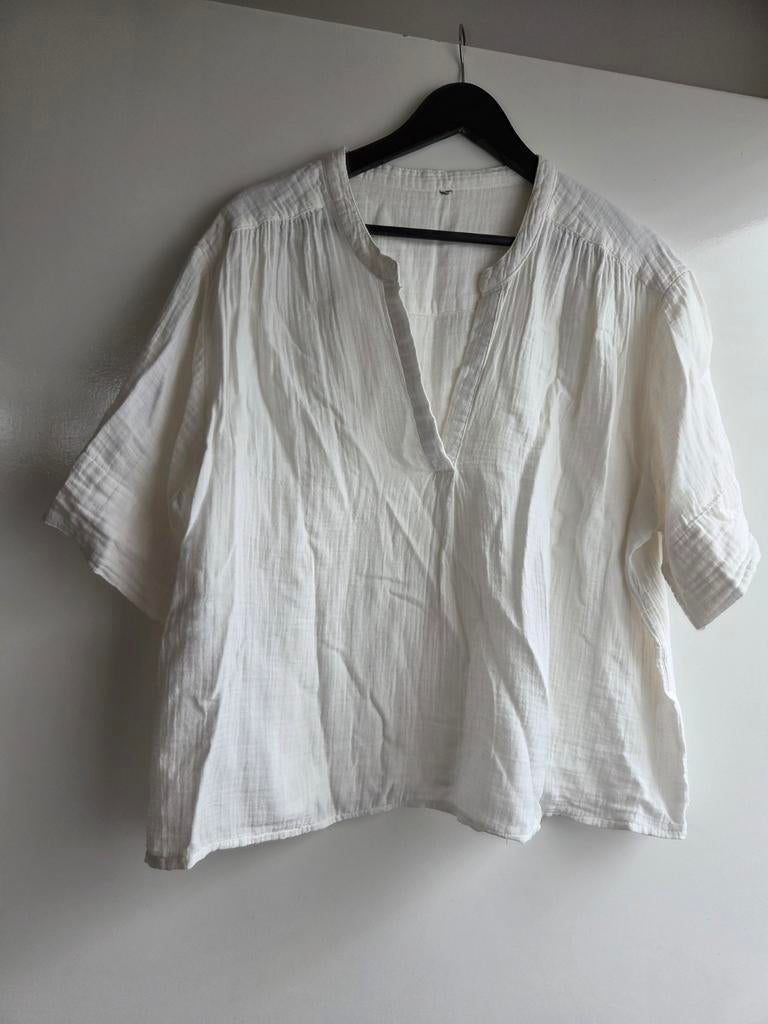 Hema mousseline blouse wit XL, Kleding | Dames, Ophalen of Verzenden