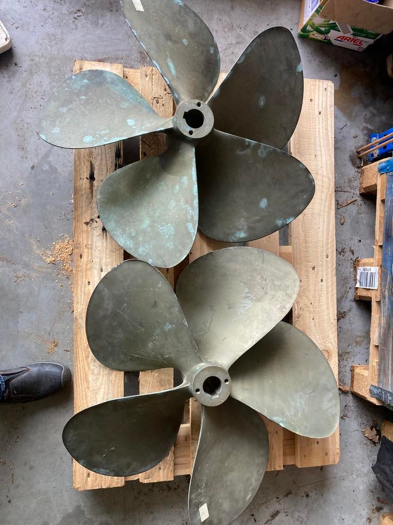 Set vijf blads schroeven ongebruikt, Ophalen, Zo goed als nieuw, Motor en Techniek, Motorboot