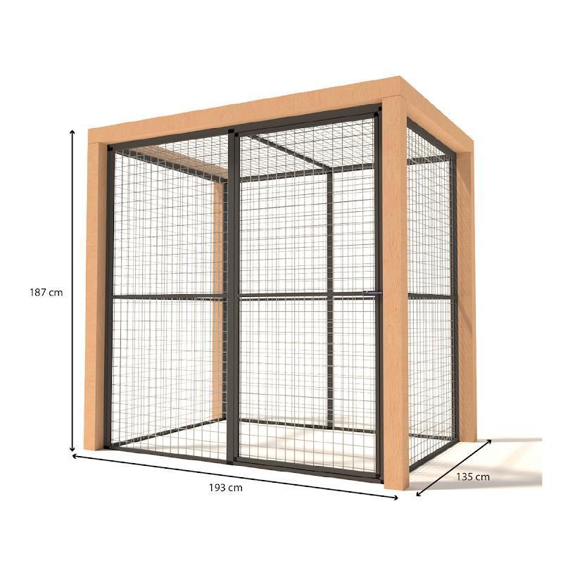 Volière Aluminium Olivia, Ophalen of Verzenden, Nieuw, Aluminium, Volière