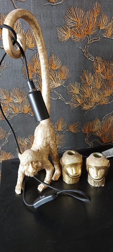 Tafellamp met 2 kandelaars, Huis en Inrichting, Lampen | Wandlampen, Ophalen of Verzenden