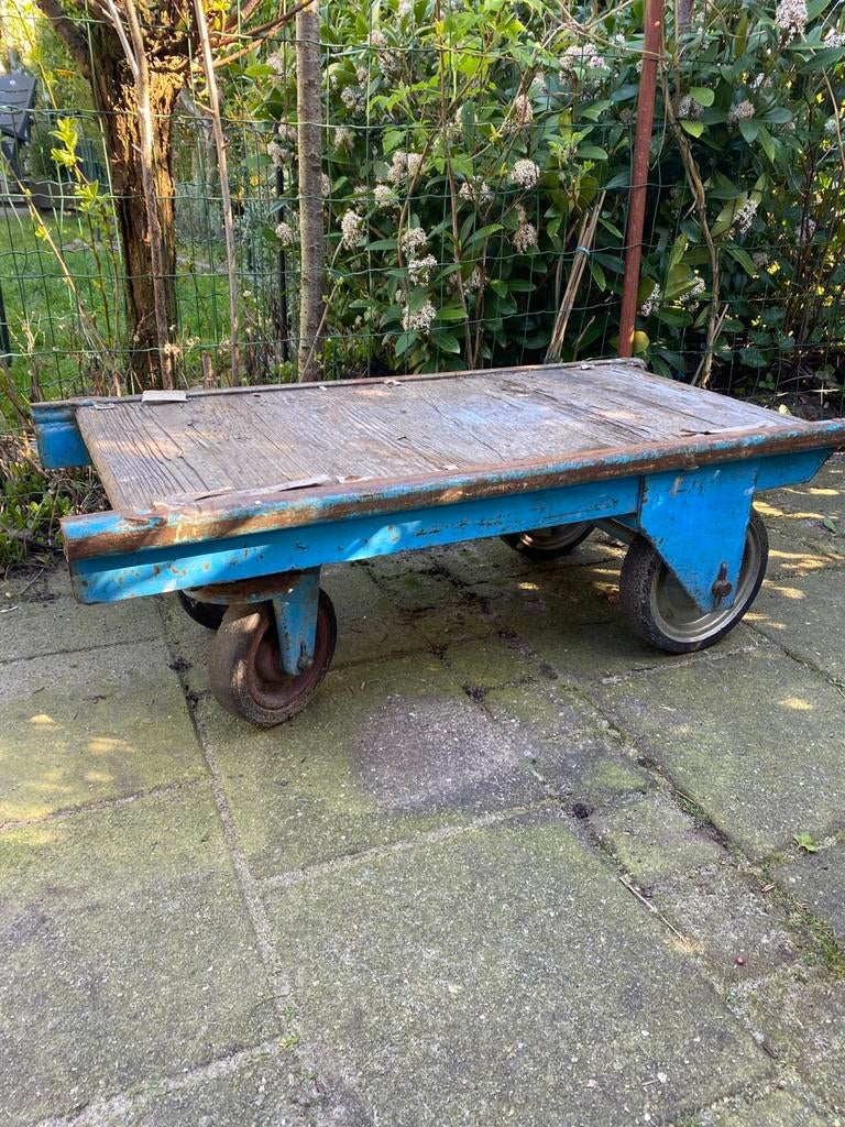Vintage transportkarretje, Doe-het-zelf en Verbouw, Transportwagens, 100 liter of meer, Ophalen, Gebruikt, Transportkar