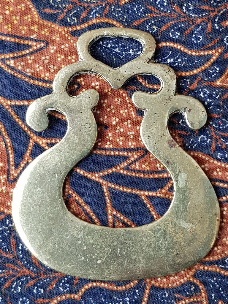 Zeldzaam antiek kleppermannetje uit Engeland 9 cm. uit 1890., Ophalen of Verzenden, Koper