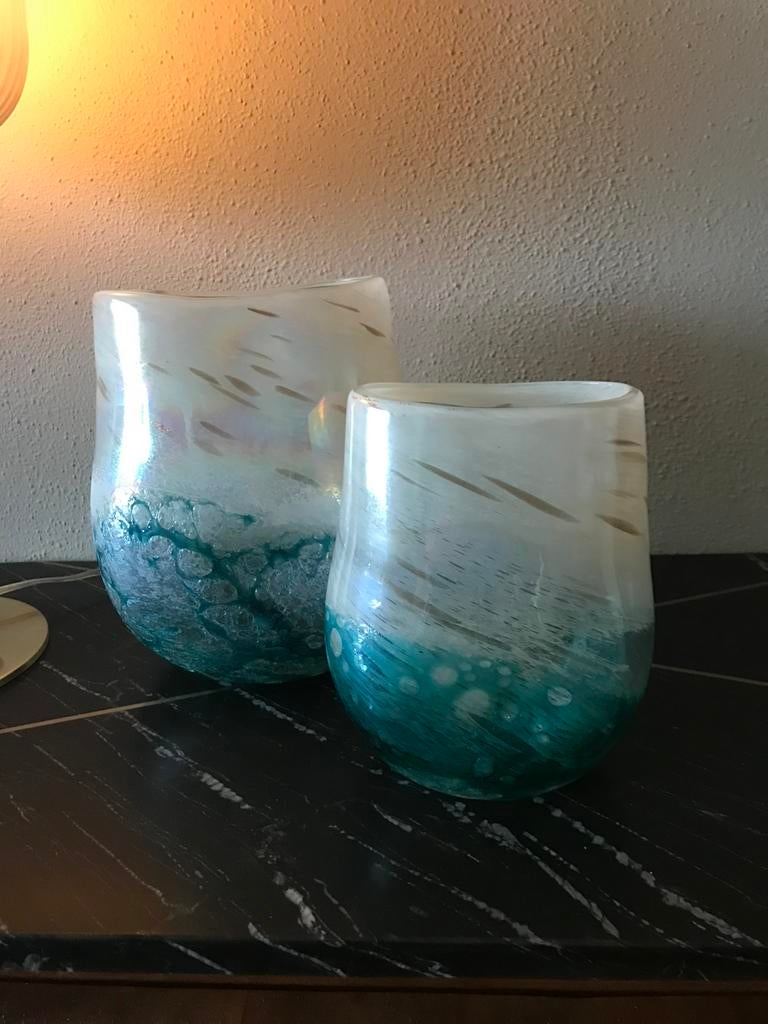 Twee vazen van PTMD samen €, Huis en Inrichting, Overige kleuren, Aardewerk of Porselein, Ophalen of Verzenden, Zo goed als nieuw