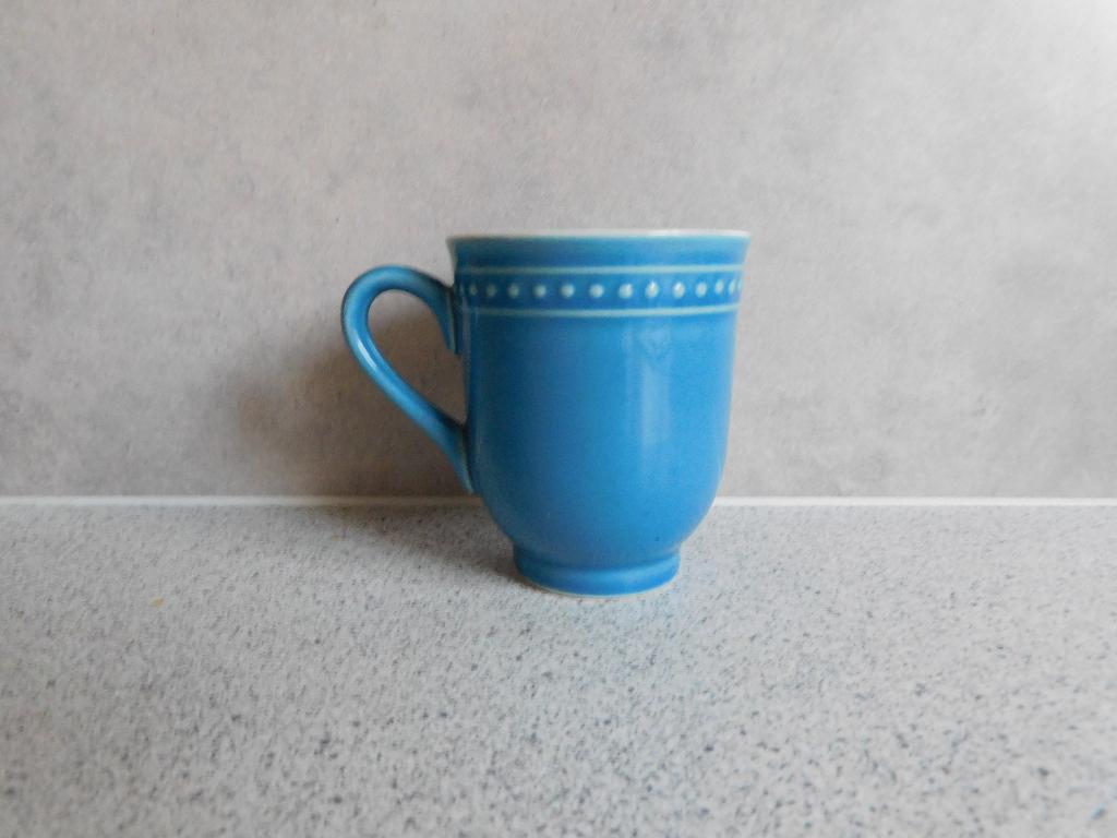 Senseo Mok Parelrand Blauw Albert Heijn, Ophalen of Verzenden, Zo goed als nieuw, Overige stijlen, Kop(pen) en/of Schotel(s)