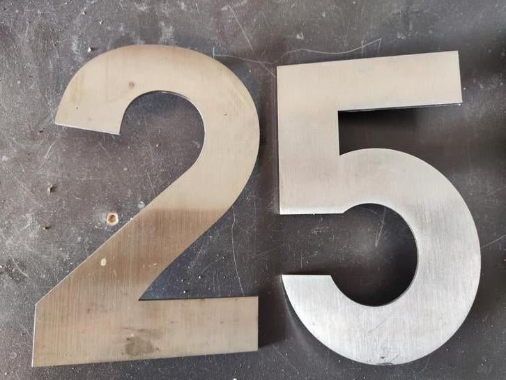 Huisnummer 25 RVS, Ophalen of Verzenden