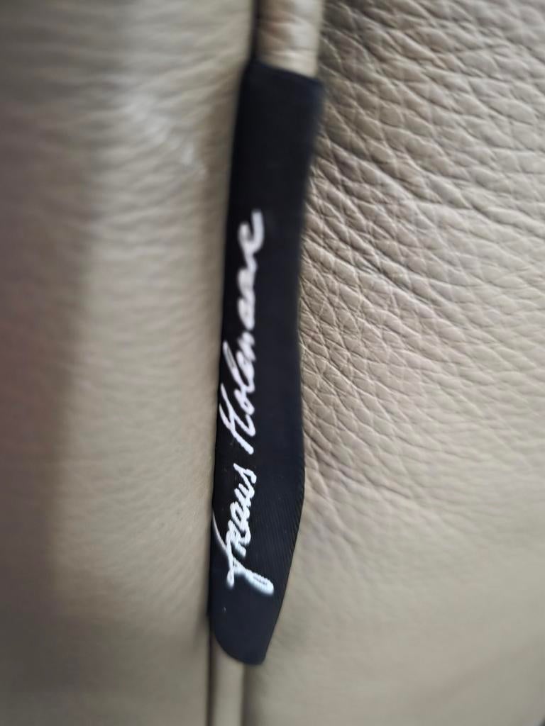 Leren relaxstoel van Frans Molenaar, Huis en Inrichting, Fauteuils, Ophalen, Modern, Comfort, Zo goed als nieuw, 75 tot 100 cm