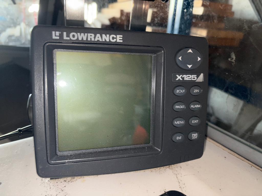 Lowrance Dieptemeter X125 met Transducer, Watersport en Boten, Ophalen of Verzenden, Gebruikt, Kaartplotter of Fish Finder