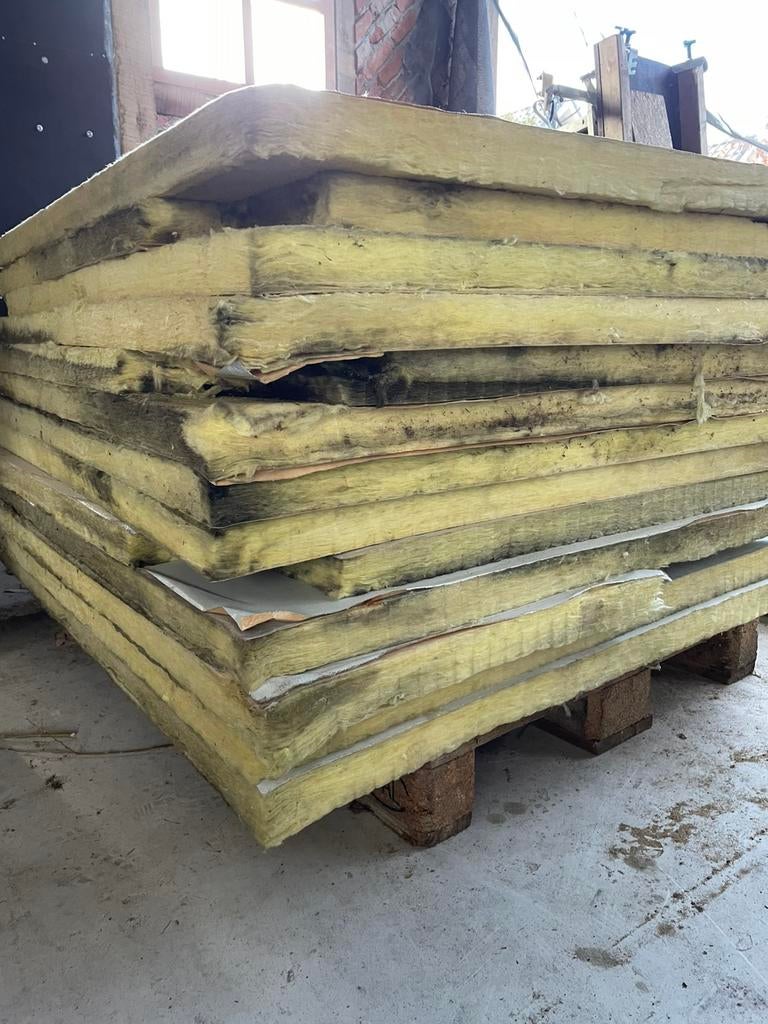 Partijtje harde glaswol platen, Doe-het-zelf en Verbouw, Isolatie en Afdichting, 4 tot 8 cm, Ophalen of Verzenden, Zo goed als nieuw