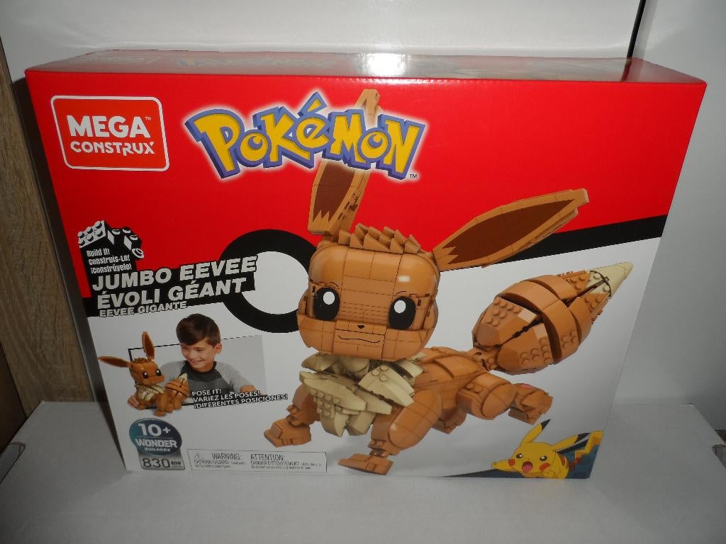 Mega Construx bouwstenen set - Pokemon - Grote Eevee *Nieuw*, Ophalen of Verzenden, Nieuw, Megabloks