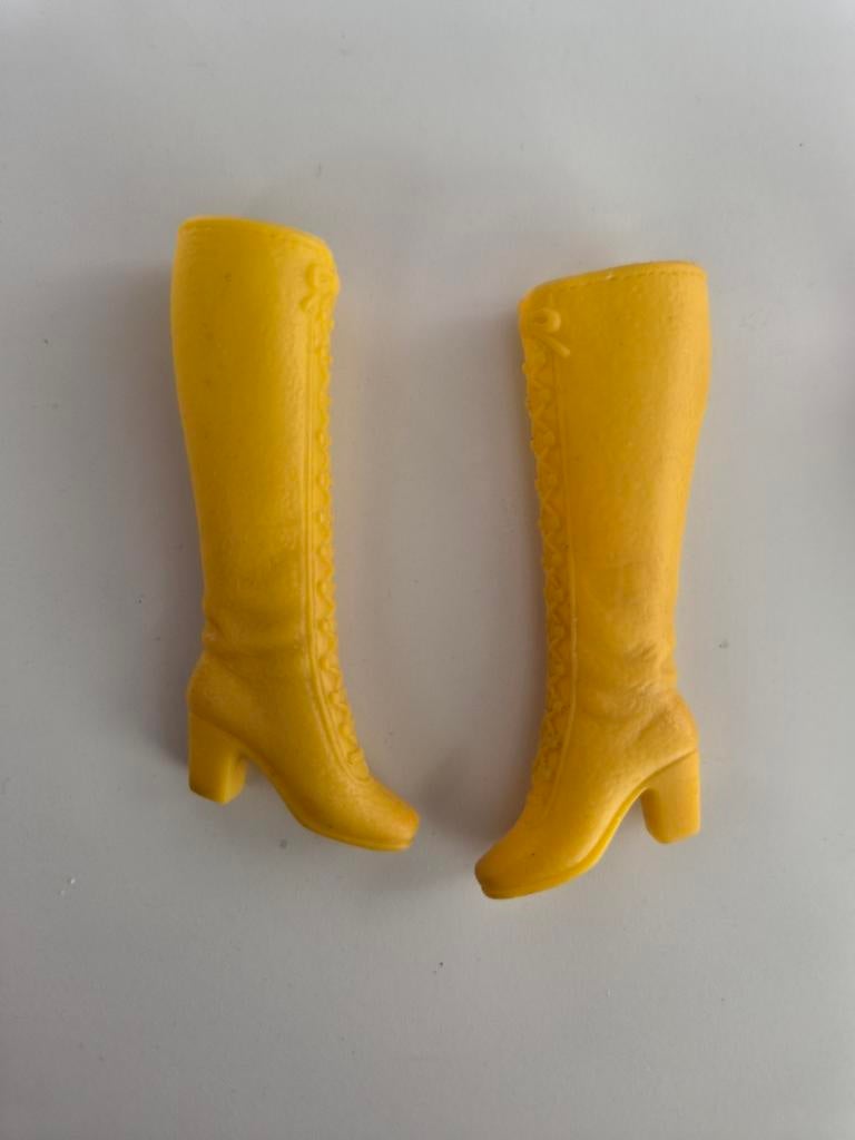 Gele vintage Barbie laarzen, Ophalen of Verzenden