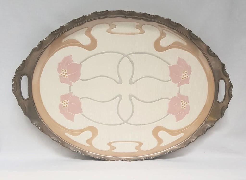 Groot dienblad - Art Nouveau., Ophalen of Verzenden