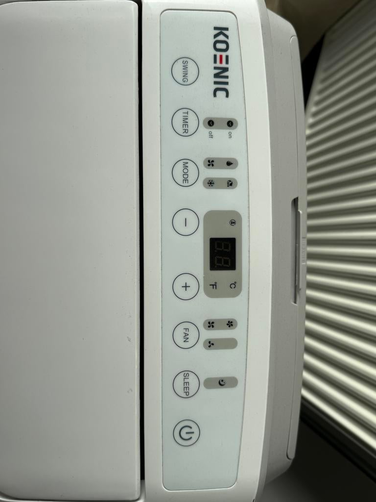 Mobiele airco met afstandsbediening - Koenic, Witgoed en Apparatuur, Airco's, Ophalen, Gebruikt, Minder dan 60 m³, 3 snelheden of meer