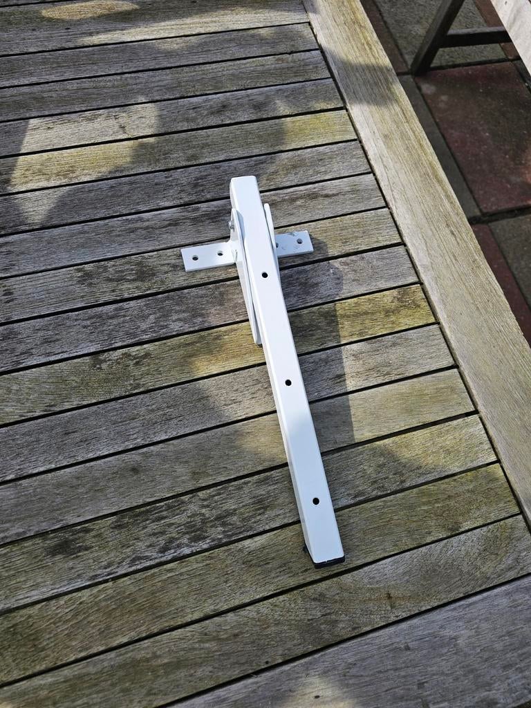 Plankenhouder wit scharnier, Ophalen, N, N, Scharnier