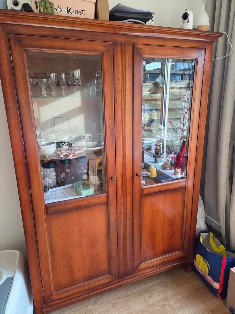 Kersenhout kast, Ophalen, 100 tot 150 cm, Kersenhout, 150 tot 200 cm