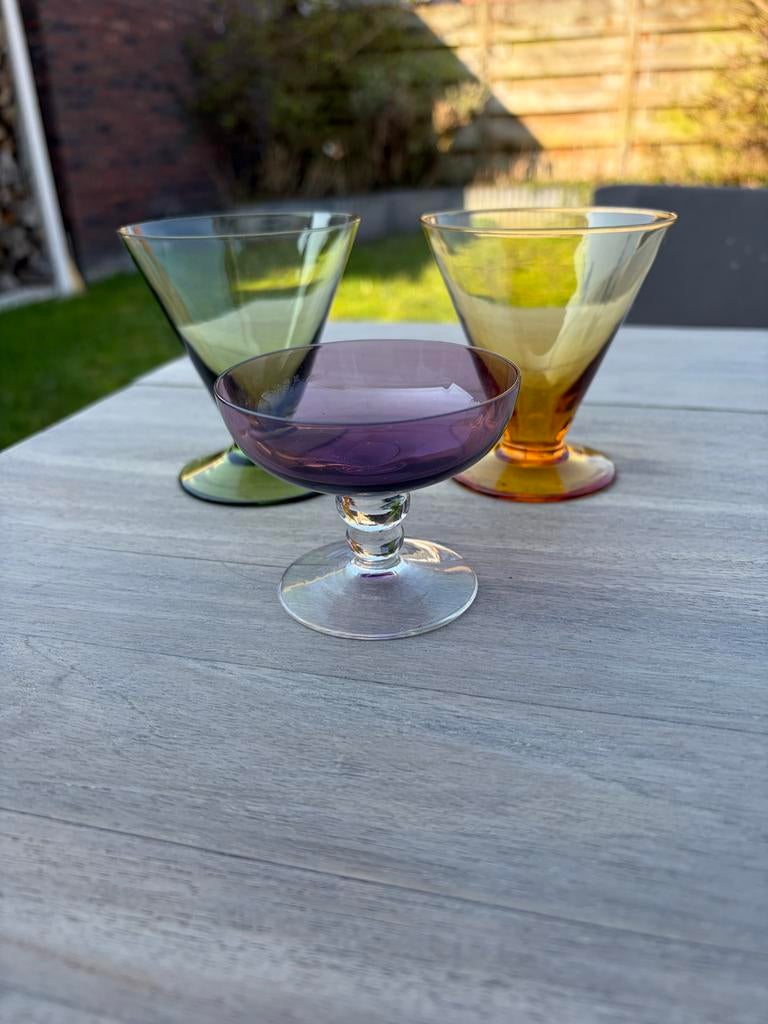 Carnaval glazen Maastricht - Set van 3, Antiek en Kunst, Ophalen of Verzenden