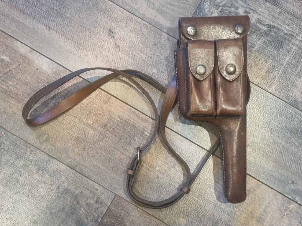 CHINESE WOII MAUSER C96 BOLO BROOMHANDLE HOLSTER, Ophalen of Verzenden
