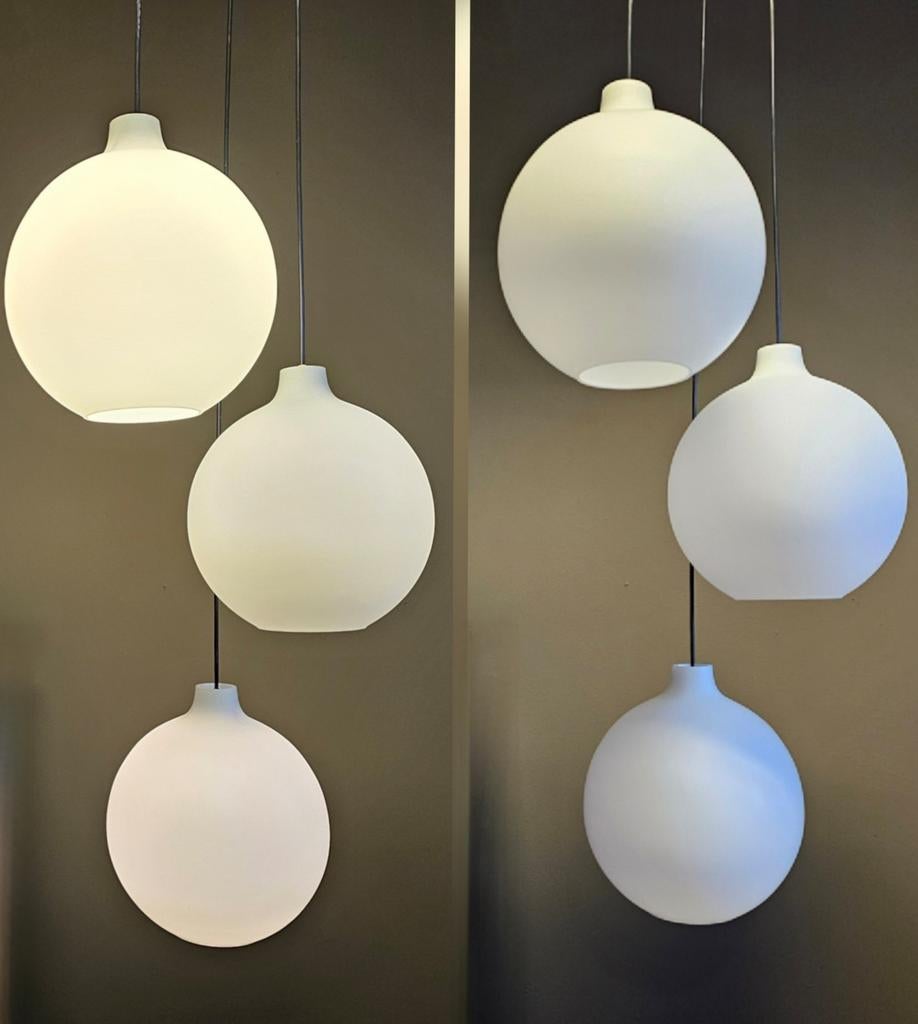 SALE! Louis Poulsen Bollamp 2x 3 Satellite Vilhelm Wohlert, Ophalen of Verzenden, Zo goed als nieuw, Glas, X