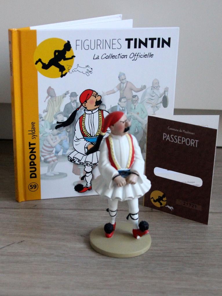 Moulinsart figurine n59 Jansen Syldavie Tintin Hergé Kuifje, Verzenden, Kuifje, Zo goed als nieuw, Beeldje of Figuurtje