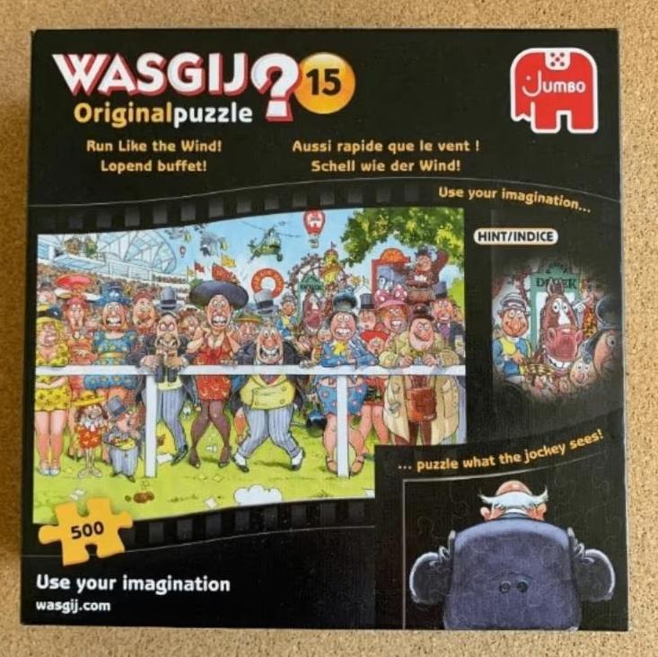 Wasgij puzzel, legpuzzel, puzzle 15 Lopend buffet! 500 stuks, Ophalen of Verzenden, 500 t/m 1500 stukjes, Zo goed als nieuw, Legpuzzel