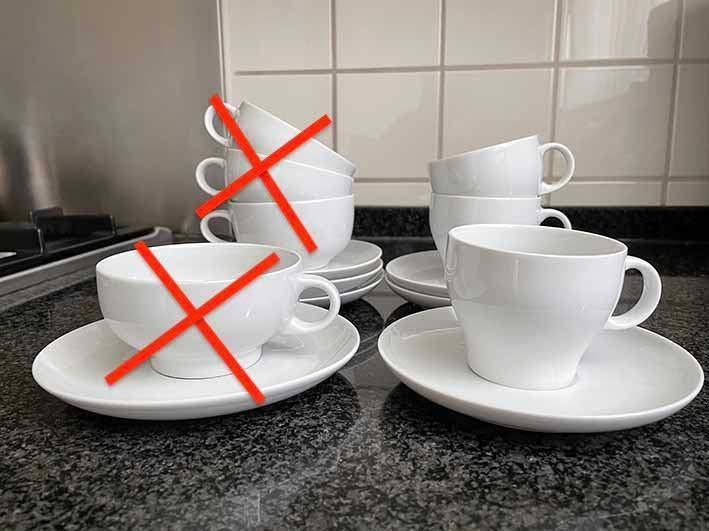 Arzberg Koffie kop en schotel - Nieuw, Nieuw, Ophalen of Verzenden, Effen, Kop(pen) en/of Schotel(s)