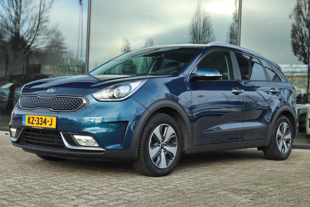 KIA NIRO 1.6 GDI HYBRID FIRST EDITION | CARPLAY | NAVI | CAM, Gebruikt, Euro 6, 2 kWh, Blauw