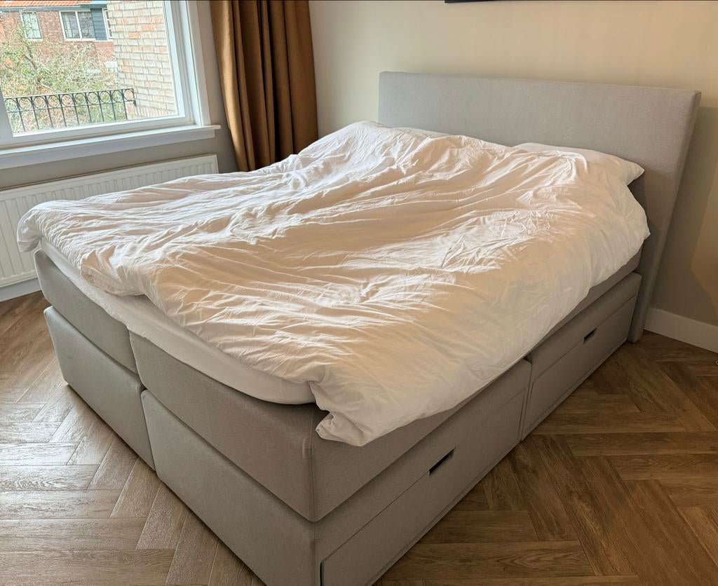Swiss Sense boxspring bed in uitstekende staat., Ophalen, Gebruikt, Tweepersoons, 200 cm