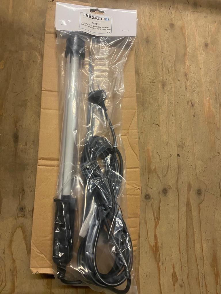 DELTACH TL looplamp 220V/8W, 5m kabel - Nieuw, Ophalen of Verzenden, Nieuw