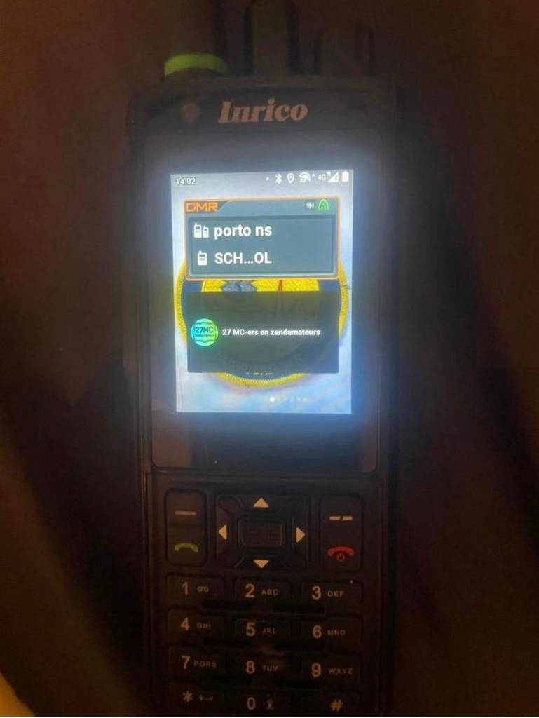 Inrico IRC380 VOIP/ UHF dmr en analoog Portofoon, Ophalen of Verzenden, Zo goed als nieuw