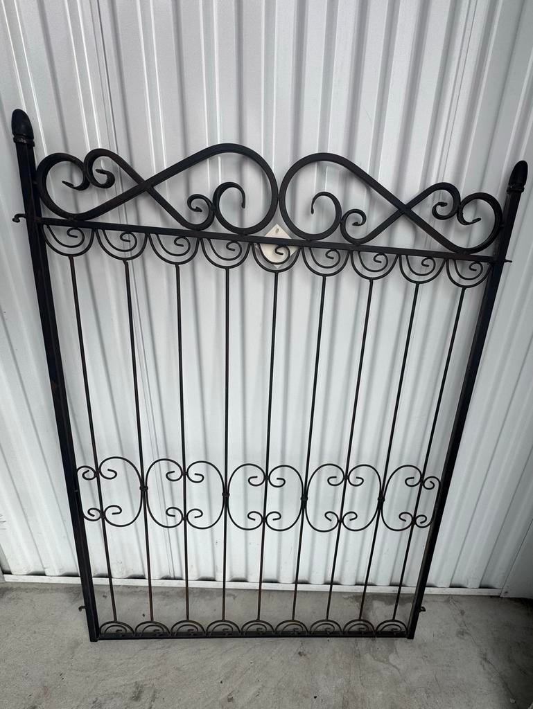 Zwart sierhekwerk B78,5xH102,5, Ophalen, Gebruikt, IJzer, Sierhekwerk
