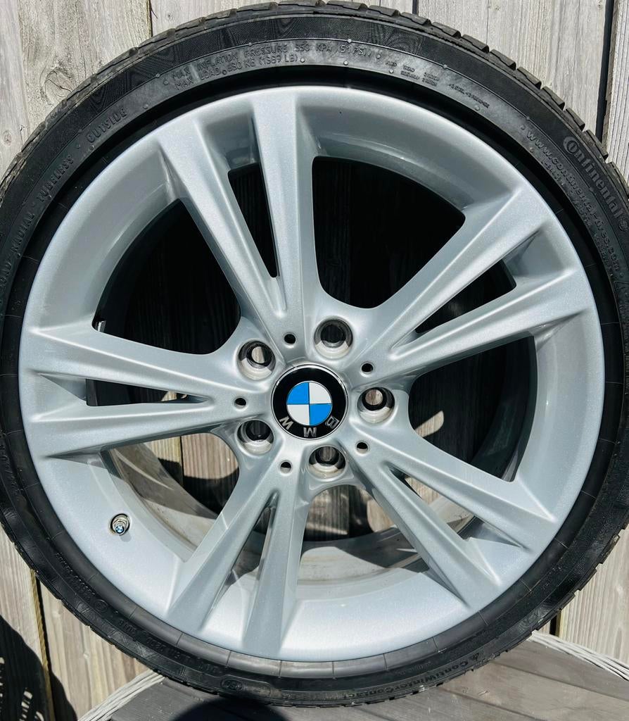 Koopje: origineel BMW Styling 385 Winterset 18” lmv, 18 inch, Gebruikt, Banden en Velgen, Personenwagen