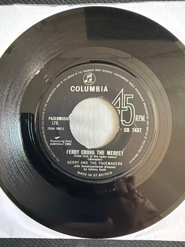 Gerry & the Pacemakers – Ferry Cross the Mersey 7”, Gebruikt, 7 inch, Single, Ophalen of Verzenden