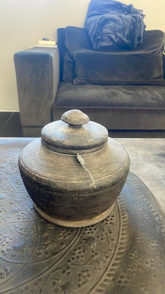 Hoffz kruik 20 cm hoog, Ophalen of Verzenden, Zo goed als nieuw, Rond, Hout