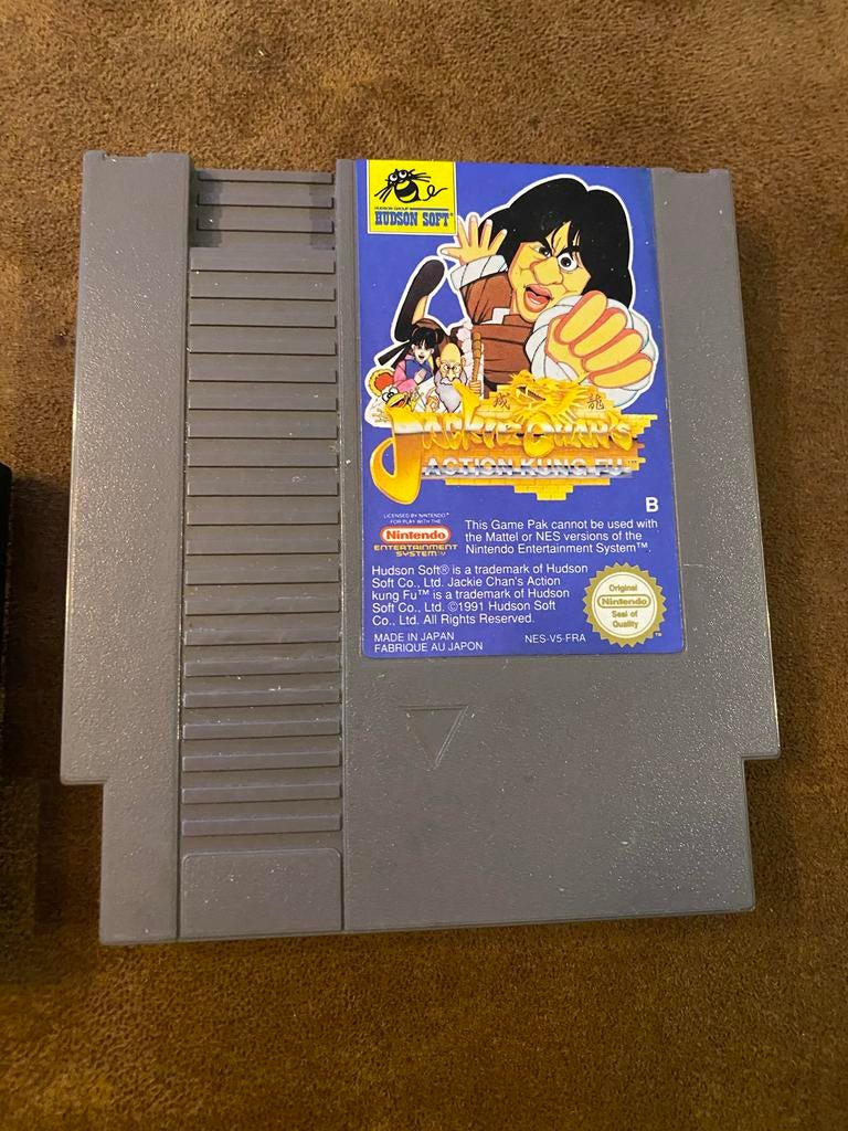 Jackie Chan's Action Kung Fu NES - Hudson Soft, Gebruikt, Vechten, 1 speler, Ophalen of Verzenden