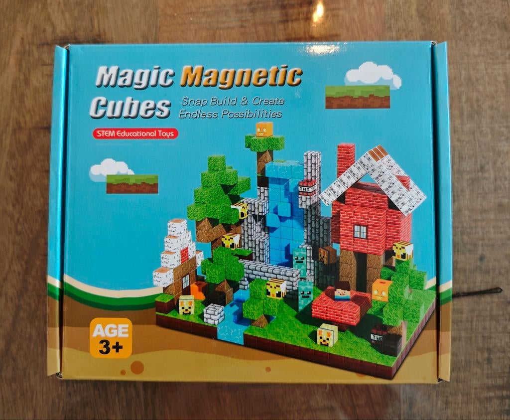 Mindcraft magnetische bouwblokjes, Boeken, Kinderboeken | Kleuters, Ophalen of Verzenden, Nieuw, Non-fictie