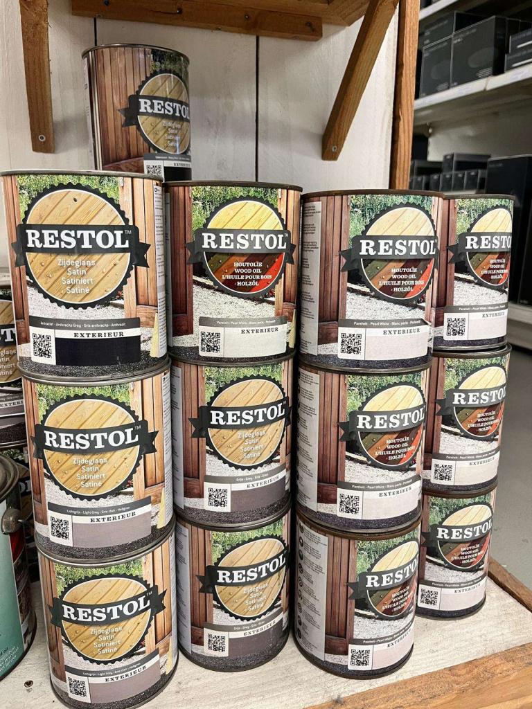 1+1 GRATIS Opruiming Restol houtolie / verf, Niet ingevuld, Niet ingevuld, Nieuw, Ophalen of Verzenden