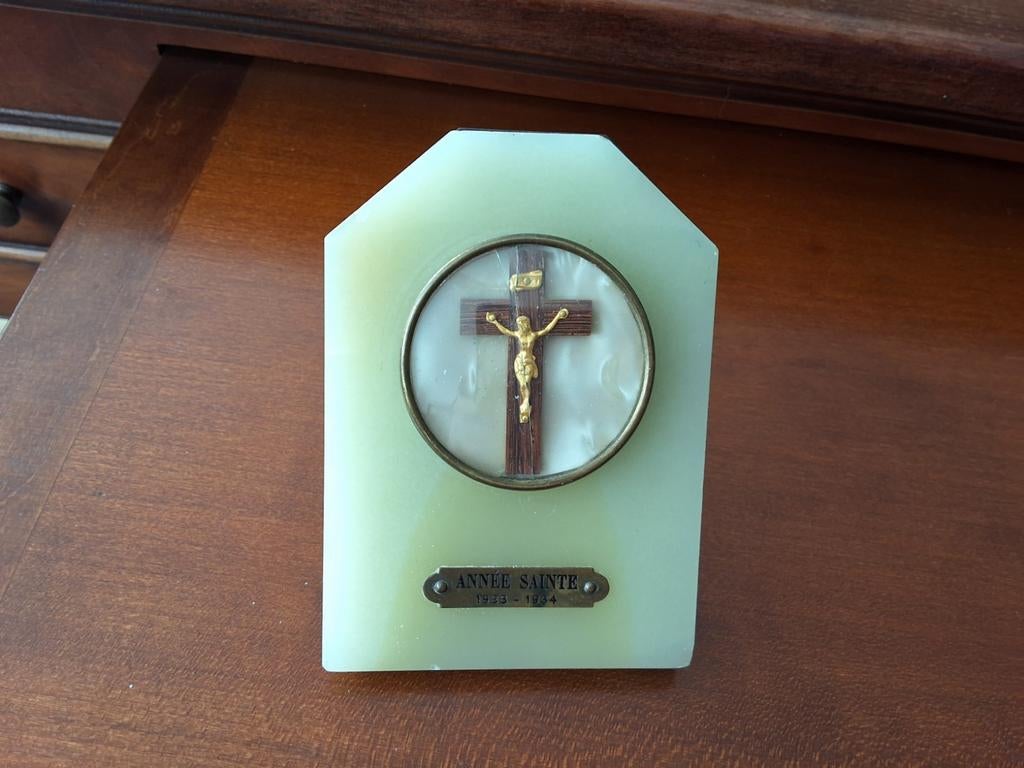 Tafelkruisbeeld Heilig Jaar 1933-1934, Frankrijk, Ophalen of Verzenden