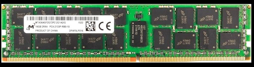 Micron 16GB 2Rx4 PC4-2133P DDR4 ECC REG – Servergeheugen, Gebruikt, Server, DDR4, Ophalen of Verzenden