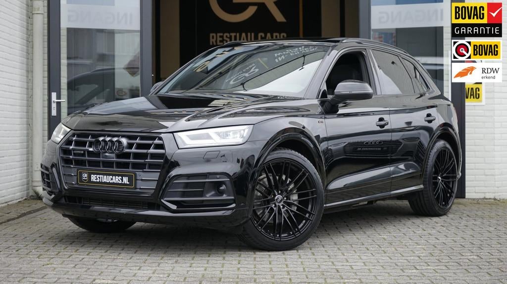 Audi Q5 45 TFSI Quattro 3x S-Line Black Optik AUTOMAAT-360CA, Automaat, Gebruikt, Zwart, 4 cilinders