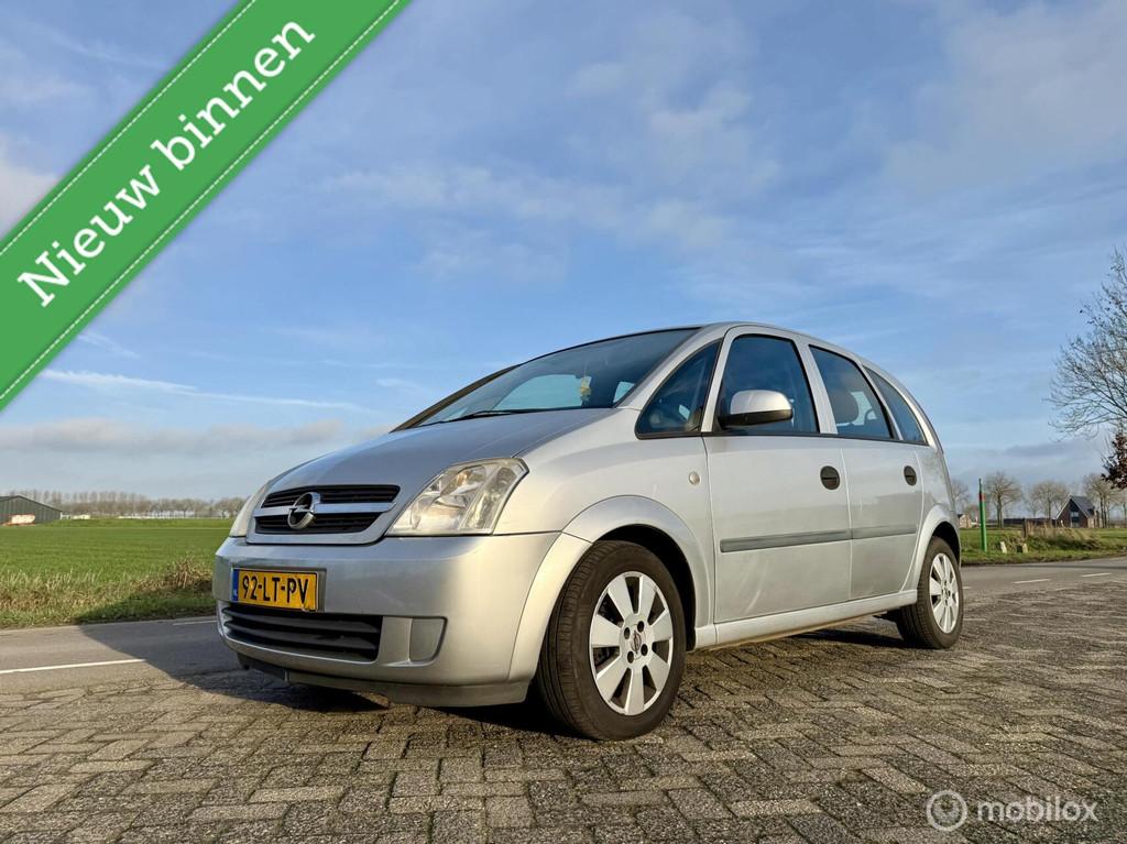 Opel Meriva 1.6 Enjoy, BJ 2003, Airco, Hoge Instap, Trekhaak, Auto's, Gebruikt, 4 cilinders, Origineel Nederlands, Handgeschakeld