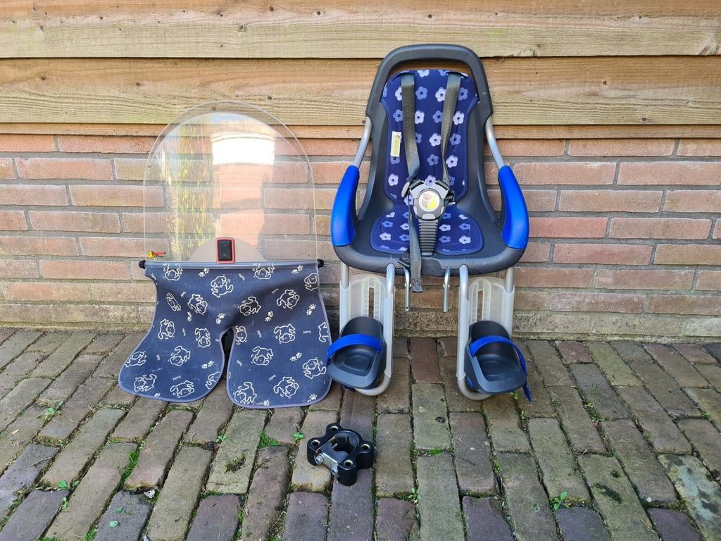 Qibbel fietszitje voor met windscherm, Fietsen en Brommers, Fietsaccessoires | Fietsstoeltjes, Ophalen