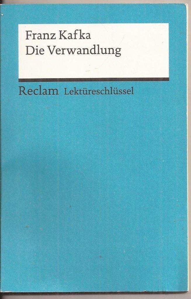 Grosse,Wilhelm-Franz Kafka: Die Verwandlung.Lektüreschlüssel, Ophalen of Verzenden, Gelezen, Europa overig